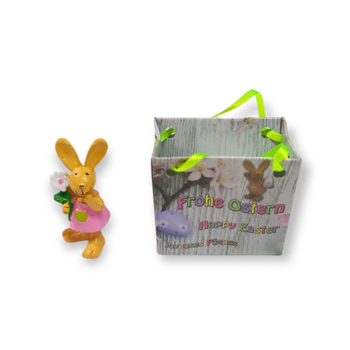Picture of EASTER RABBIT PINK IN BAG 5CM